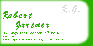 robert gartner business card